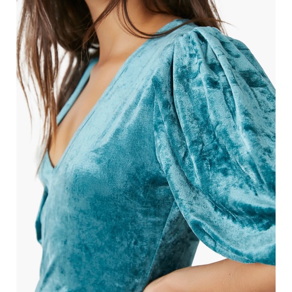 BNWT! FREE PEOPLE “DON’T YOU WISH” BODYSUIT in Deep Teal - Picture 5 of 5